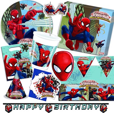 Marvel Ultimate Spider-Man Web Warriors Partygeschirr Zubehör