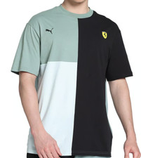 Scuderia Ferrari Race Puma Men's Lifestyle T Tee Shirt Size M Green Moon NWT