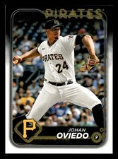 2024 Topps Johan Oviedo #65 Pittsburgh Pirates Series 1 Baseball Card Mint