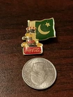 Vintage 1984 Los Angeles Olympics Coca Cola Sam Eagle Pakistan Flag Lapel Pin