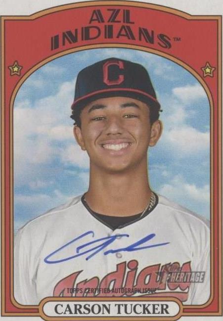 2021 Topps Heritage Minor League Edition - Carson Tucker #ROA-CT - 1 of 1