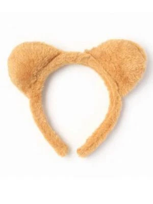 Teddy Bear Ears Furry Brown Fabric Aliceband Childrens Party World Book Day