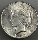 1927-D Peace Silver Dollar AU - 24724