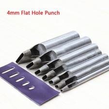 5pcs/set 4mm 6/7/8/9/10MM DIY Drilling Bit Leather Craft Puncher Flat Hole Punch