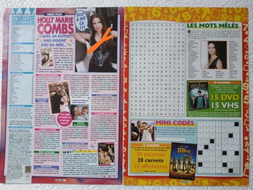 Coupures de presse Holly Marie Combs Jamel Debbouze french clipping 3 pages - Photo 1/2