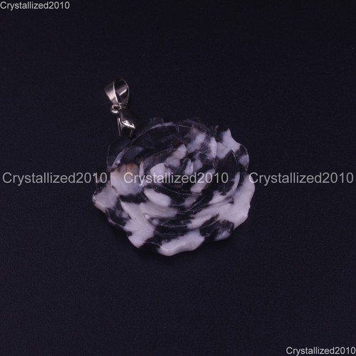 Piedras Preciosas Naturales Talladas Rosa Flores Reiki Chakra Curación Colgante Joyería Cuentas - Imagen 26 de 39