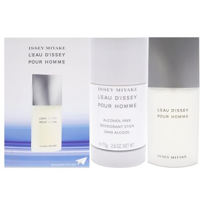 L'eau D'issey Pour Homme for Men by Issey Miyake 2 Piece Gift Set - 2.5 Oz Eau