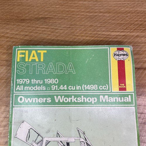 Haynes Fiat Strada 1979-1980 Owner's Workshop Manual #479 - Picture 3 of 13