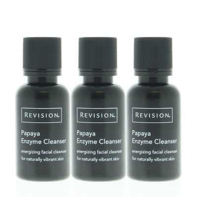 Revision Skincare Papaya Enzyme Energizing Facial Cleanser 0.5oz/15ml (3 Pack)