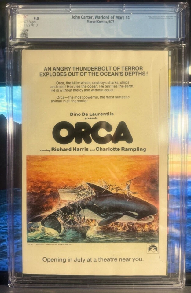 JOHN CARTER WARLORD OF MARS 4 CGC 9.0 GIL KANE MARV WOLFMAN 1977 - Image 3 of 4
