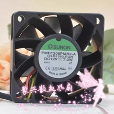 SUNON PMD1206PMB2-A DC12V 7.0W 6CM 6038 3-Wire Cooling Fan