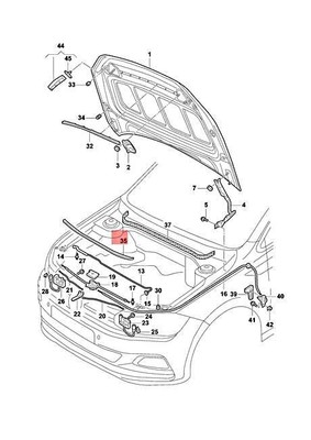 Genuine VW Polo Derby Vento-IND Jin Qin Gasket For Flap 2G0823707A 