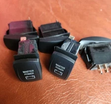 Carling Technologies (3 Pc) Master Power V1D1 Lighted 20A 12V Switch Auto Marine