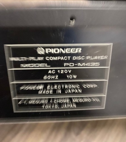 Pioneer PD-M435 Lettore compact disc multi-play (senza telecomando) - Foto 7 di 7
