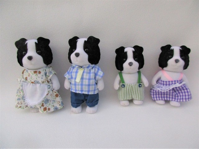 calico critters border collie family set