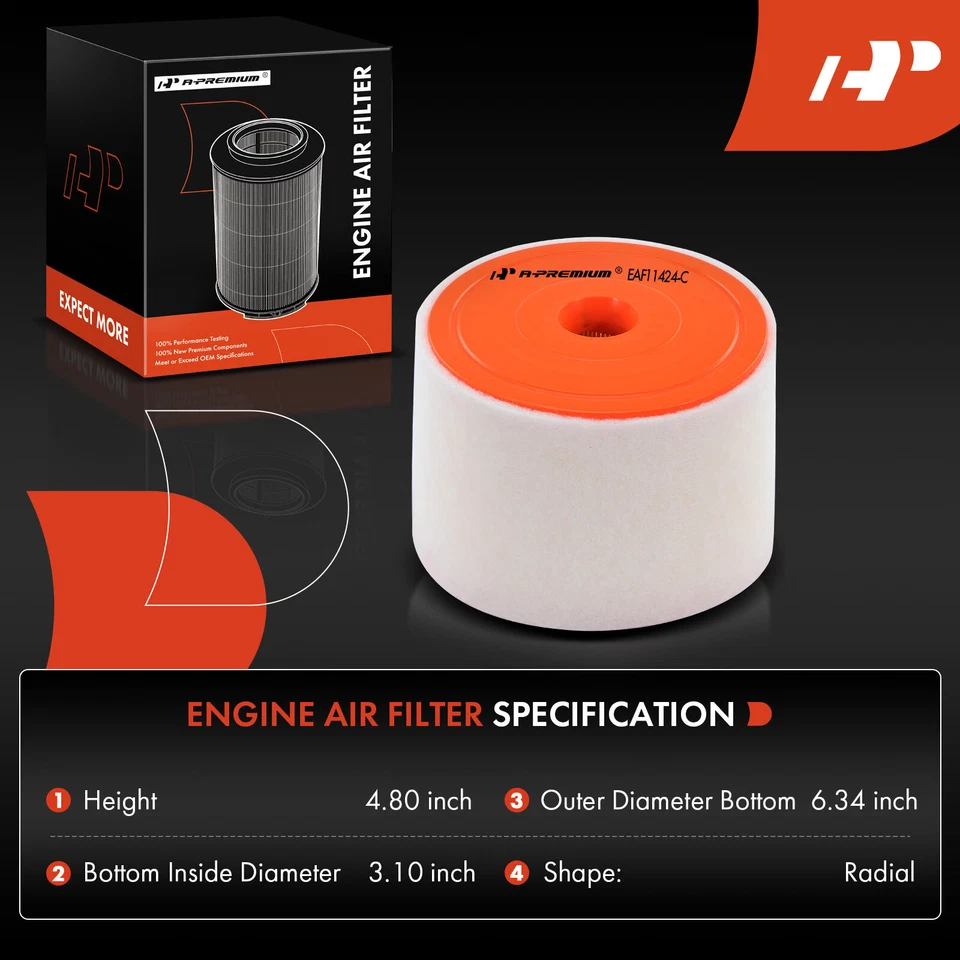 Nuevo filtro de aire del motor delantero para Audi A6 2012-2018 A6 Quattro 2013-2018 L4 2,0 L Foto 2 de 4