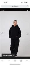 New comfrt bundle sweatshirt and sweatpants size large black
