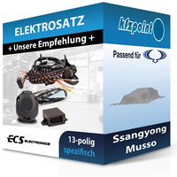 ECS E-Satz 13Polig Fahrzeugspezifisch Passend für Ssangyong Musso Elektrosatz