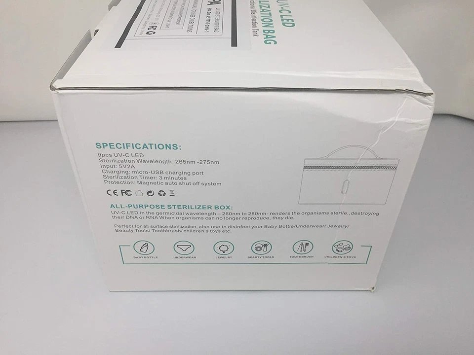 Bolsa desinfectante LED Bolsa desinfectante UV Zapper de gérmenes, LED con esterilización UV alimentada por SB Foto 4 de 4