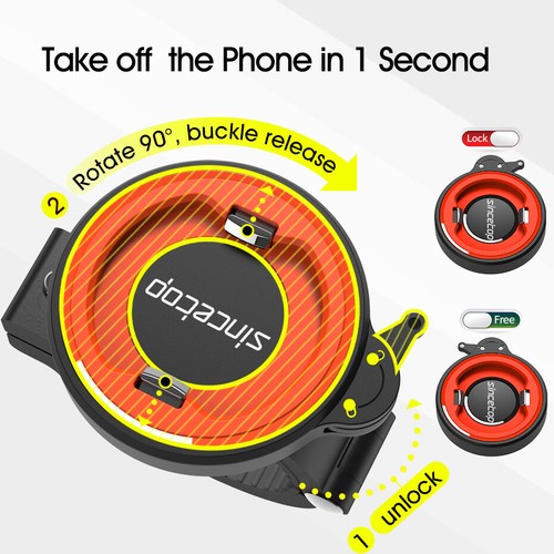 Aluminum Mountain/Road Bike Stem Handlebar Phone Mount, Motorcycle Mobile Holder - 第 8/9 張圖片