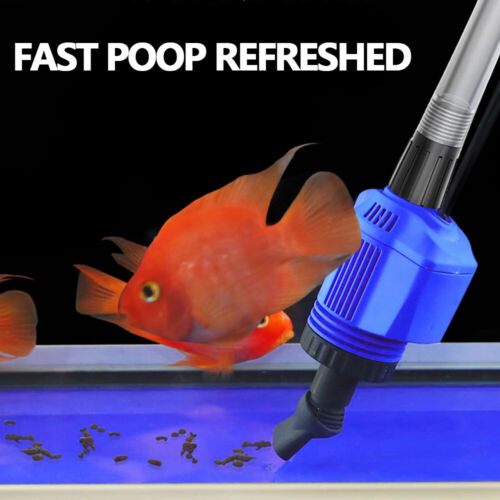 Electric Fish Tank Cleaner Aquarium Gravel Clean Siphon Fishtank Water Changer - Picture 10 of 12