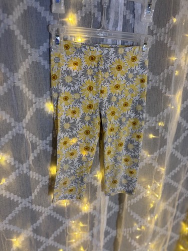 Yellow and Grey Sunflower Leggings Size 5T/NP5 Healthtex - Picture 6 of 12