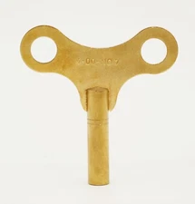 Clock Winding Key 4 mm Brass 4.00 mm Size Number 7 Antique Vintage Clocks 4.0 mm