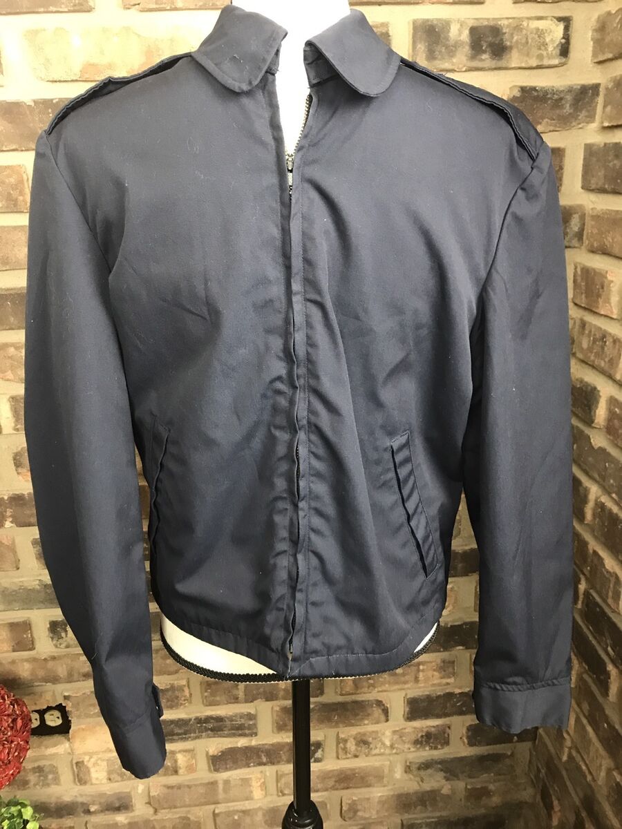 1960 Vanderbilt Shirt Co Men's Zip Work Jacket 36 S US Navy 1960 Vanderbilt Shirt Co Men's Zip Work Jacket 36 S US Navy