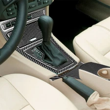 Fits BMW X3 E83 04-10 LHD Carbon Fiber 6xGear Shift+Water Cup Holder Panel Trims