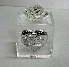 Bomboniera Scatoline con Angeli Swarovski nascita battesimo cresima matrimonio