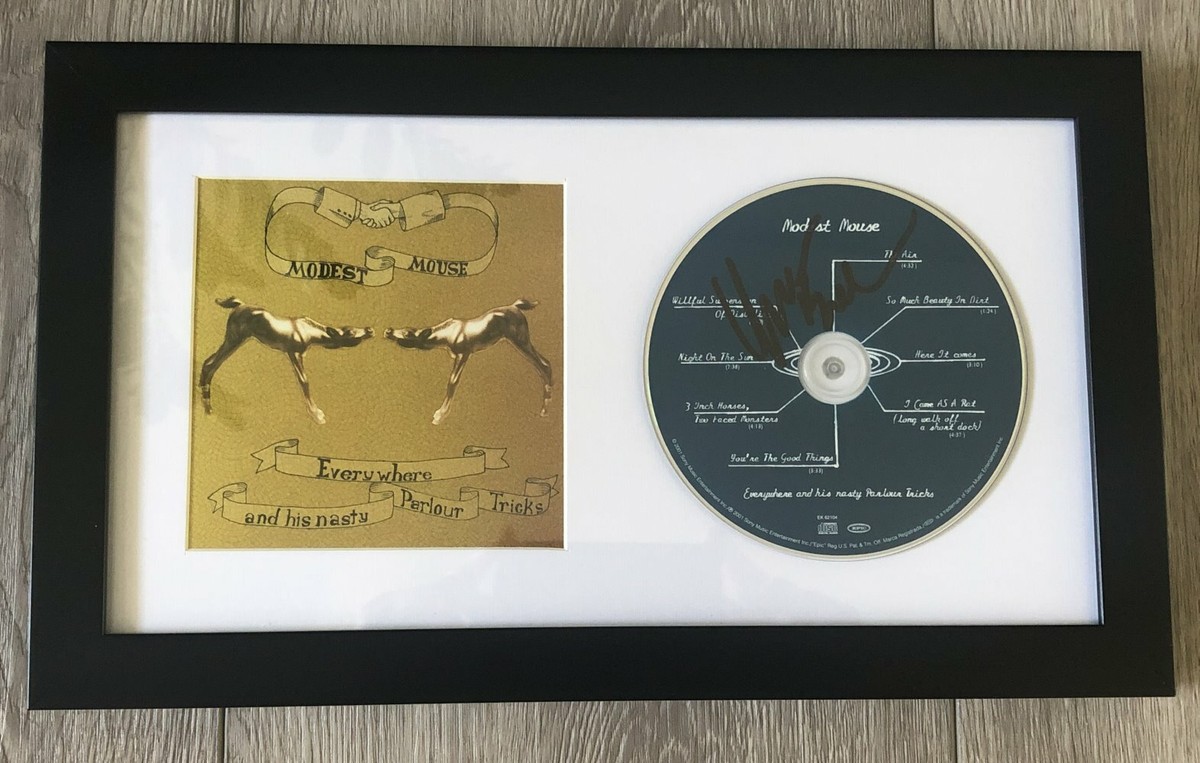 Isaac Brock signed Modest Mouse Everywhere And His Nasty Parlour album COA Proof STAR Isaac Brock signed Modest Mouse Everywhere And His Nasty Parlour album COA Proof STAR