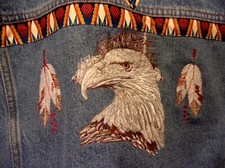 Native American Eagle jean jacket