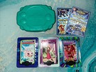 Vintage 2000 Taco Bell Digimon Metal Trading Cards and Green Digi Device Case