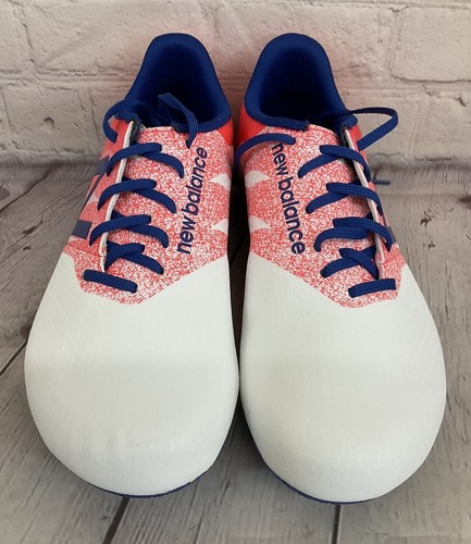 New Balance JSFUDFWO Boy's Soccer Cleats White Red Blue US 5.5 UPC 899116000147 - Picture 5 of 12