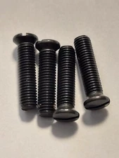 6-48 X 1/2" Blued Slotted Weaver Style Oval Head Gunsmith Screws (4-Pcs)