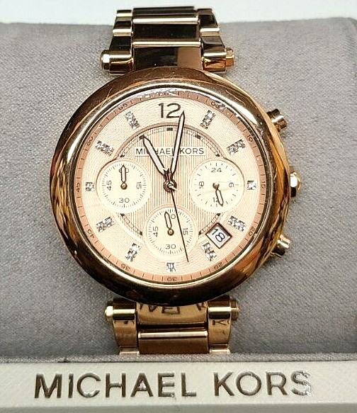 Michael Kors MK5277 Parker Rose Gold Dial Rose Gold Chronograph