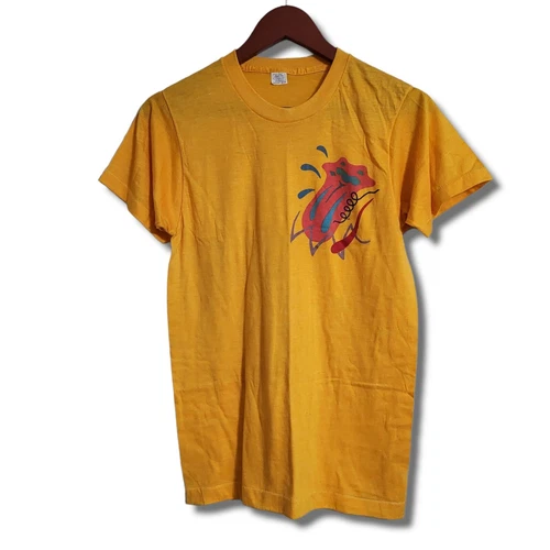 The Rolling Stones Tour 80s T-Shirt Stage Crew 1980s vintage concert t-shirt, vintage, single stitch, B+ condition