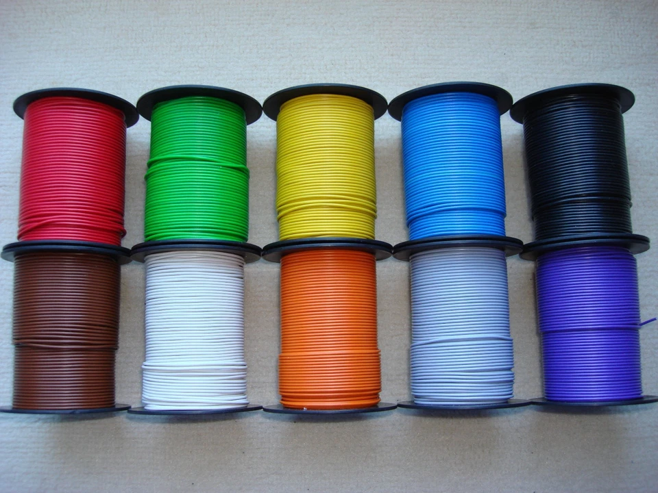 Beli Beco: 25m / 50m Modellbahnkabel Kupferlitze Litze 0,25mm² freie Farbwahl