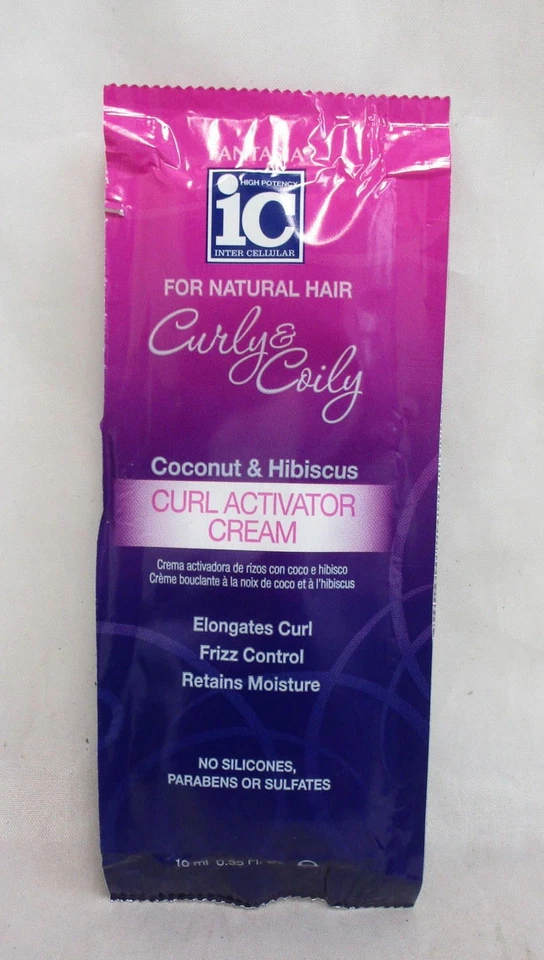 Fantasia Curly & Coily Curl Activator Cream 0.33 oz Lot of 50 Packets - Image 3 of 4