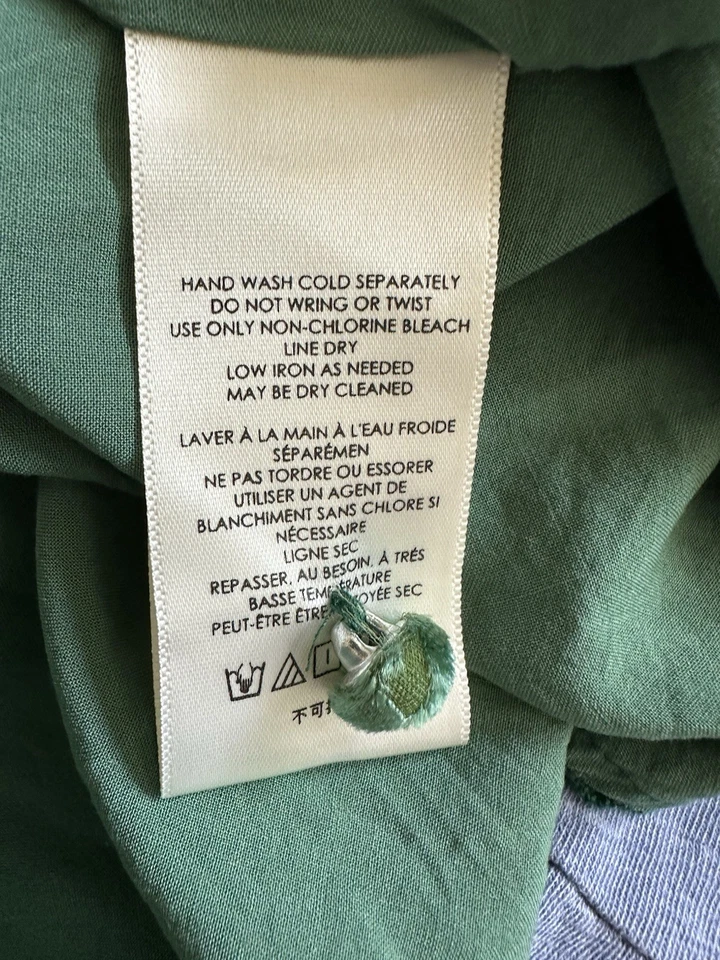 Vestido Anthropologie Verde Terciopelo, Forrado, Bolsillos, Talla 16W, $100 Foto 4 de 4