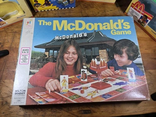 Vintage Copyright 1975 Milton Bradley Board Game - The McDonald's Game