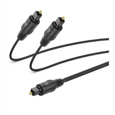 Digital Optical Audio Splitter 1 in 2 Out Toslink Fiber Optic 1 Male to 24466