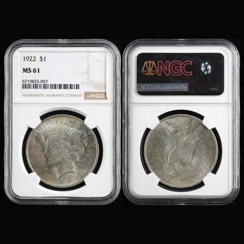 1922 United States $1 Peace Silver NGC MS 61