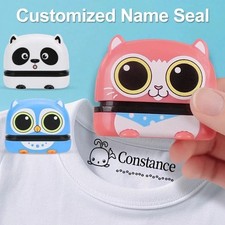 UK made, Custom Name Stamp For Clothing Kids, Waterproof Stamp, School Label