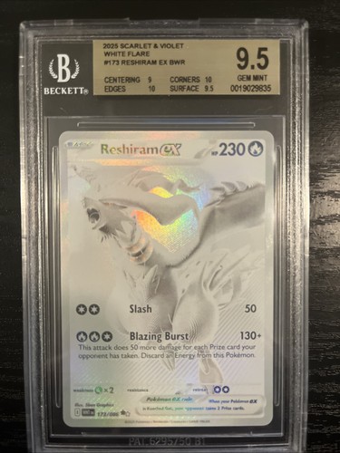 Reshiram ex graded BGS 9.5 for sale on eBay