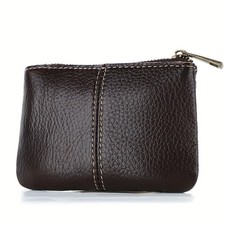 Genuine Leather Wallet Simple Coin Purse Multifunctional Zipper Casual Wallet