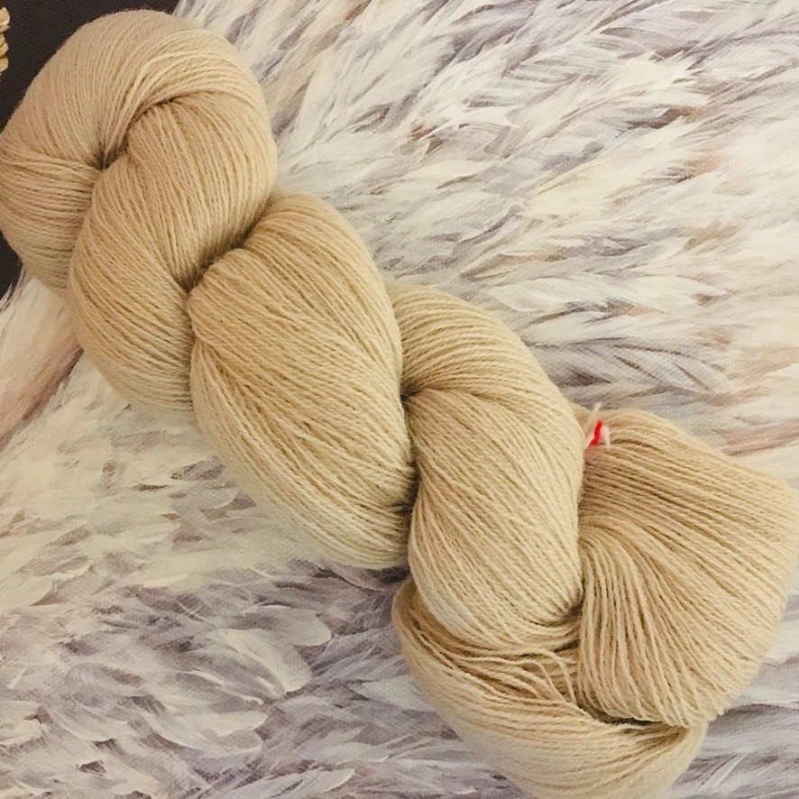 3 Hanks Vintage DMC Broder Medicis Wool Thread Beige 8502 NOS French 50g - Image 2 of 4