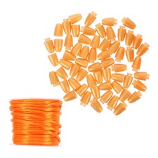 1 Set Jewelry Craft Cord: 10m Nylon String For Bracelets Necklaces - Woven Rope