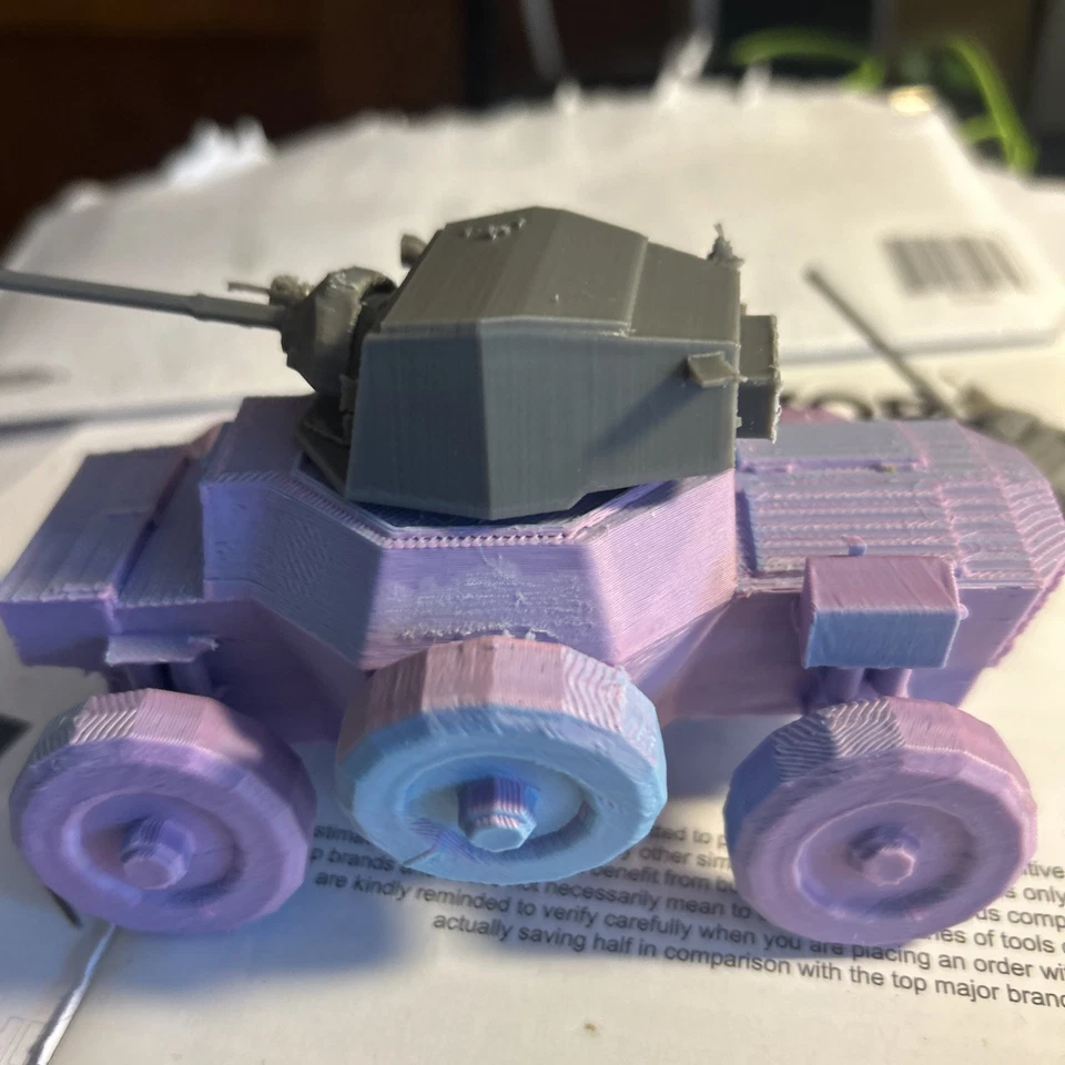 Daimler Armored Car - 1/32” Scale - Good Detail-Turret Doesn’t Move,can Be Paint - Image 3 of 4