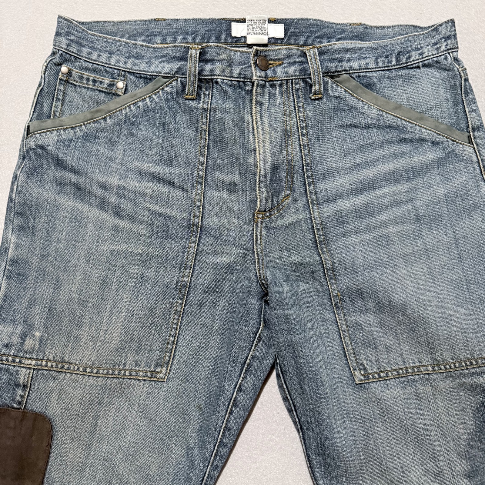Armani Exchange Patchwork Carpenter Jeans Men's B… - image 3